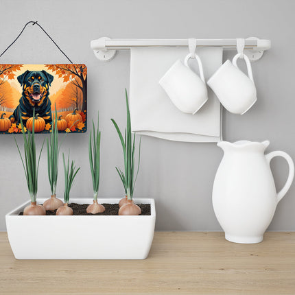 Rottweiler Fall Wall or Door Hanging Prints