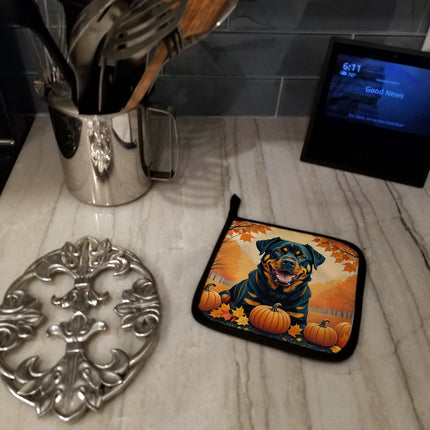 Rottweiler Fall Pair of Pot Holders