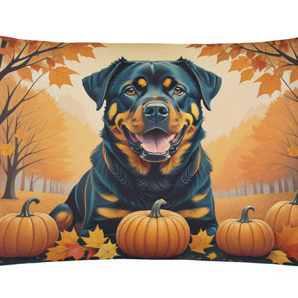 Rottweiler Fall Throw Pillow