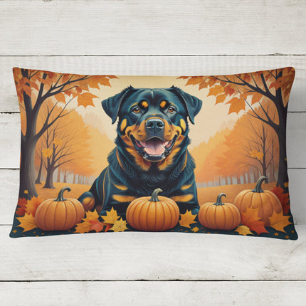 Rottweiler Fall Throw Pillow