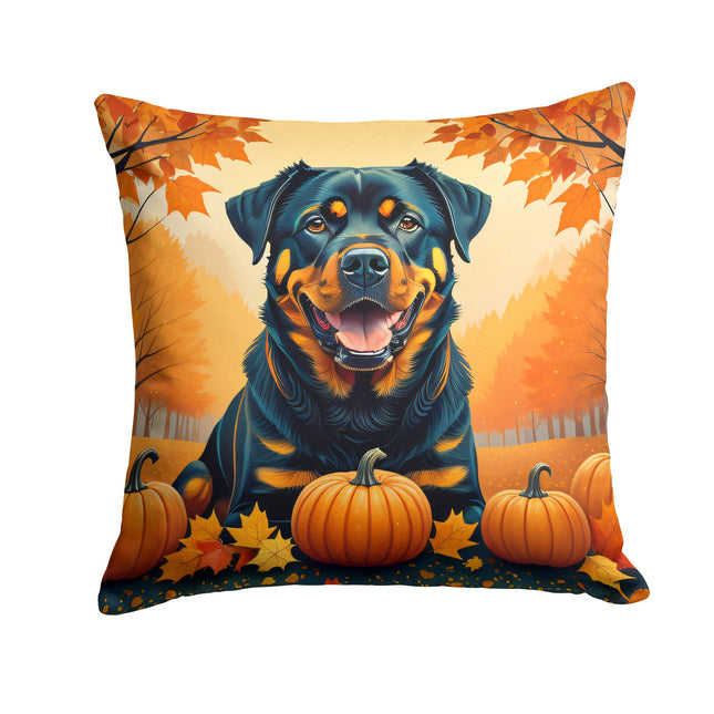 Rottweiler Fall Throw Pillow
