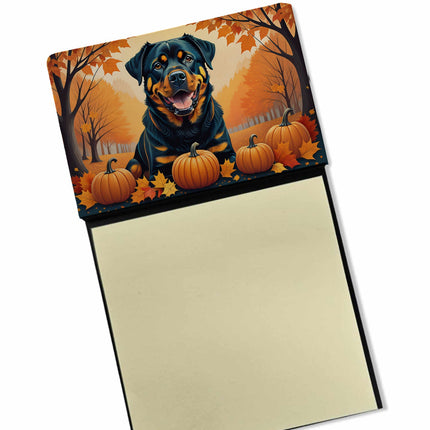 Rottweiler Fall Sticky Note Holder