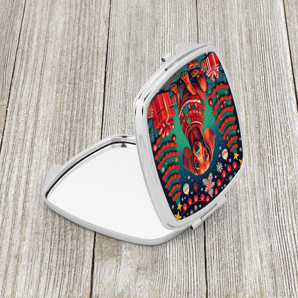 Dachshund Christmas Compact Mirror