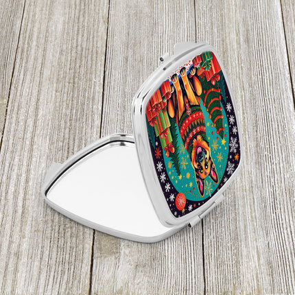 German Shepherd Christmas Compact Mirror