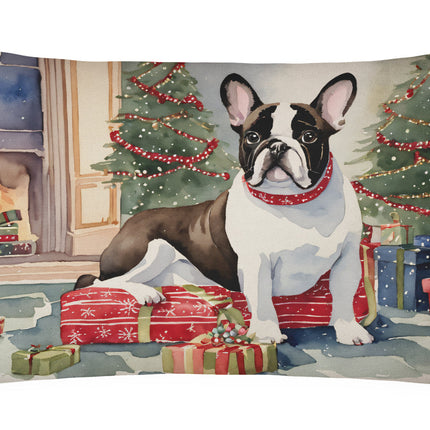 French Bulldog Christmas Throw Pillow