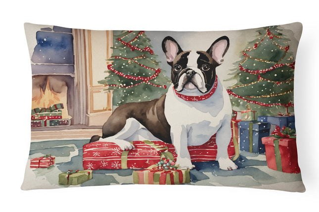 French Bulldog Christmas Throw Pillow