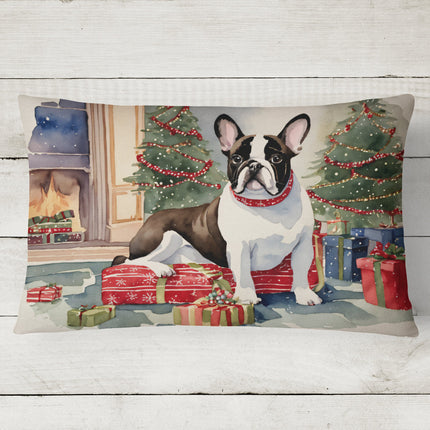 French Bulldog Christmas Throw Pillow