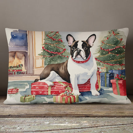 French Bulldog Christmas Throw Pillow