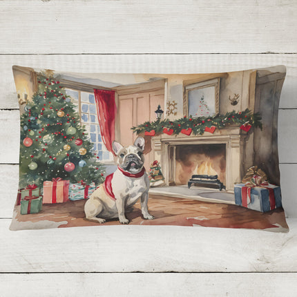 French Bulldog Christmas Throw Pillow