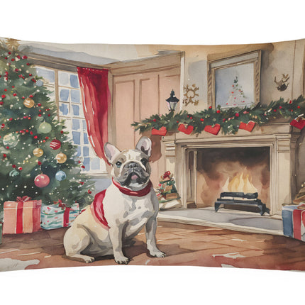 French Bulldog Christmas Throw Pillow