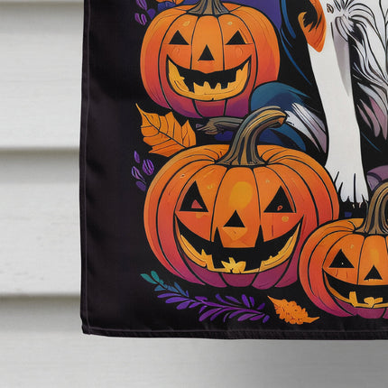 Beagle Witchy Halloween House Flag