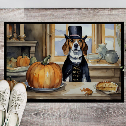Beagle Fall Kitchen Pumpkins Doormat