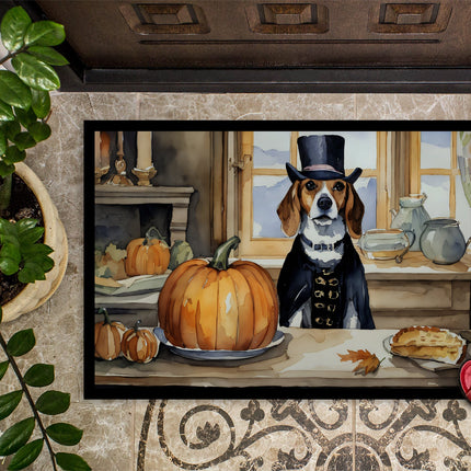 Beagle Fall Kitchen Pumpkins Doormat