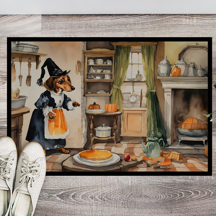 Dachshund Fall Kitchen Pumpkins Doormat