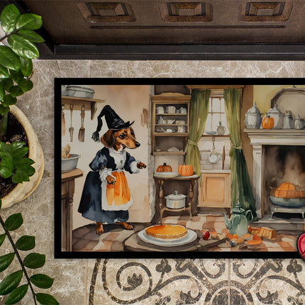 Dachshund Fall Kitchen Pumpkins Doormat