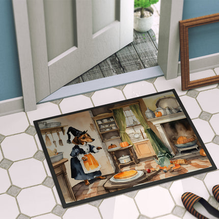 Dachshund Fall Kitchen Pumpkins Doormat
