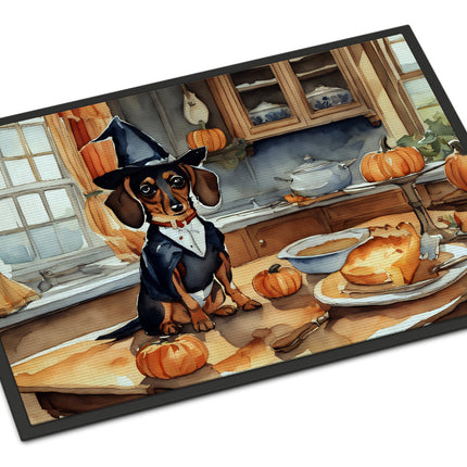 Dachshund Fall Kitchen Pumpkins Doormat