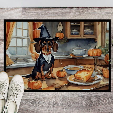 Dachshund Fall Kitchen Pumpkins Doormat