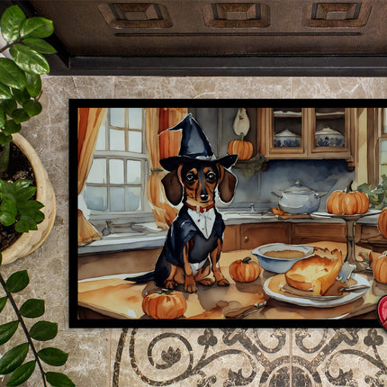 Dachshund Fall Kitchen Pumpkins Doormat