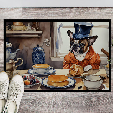 French Bulldog Fall Kitchen Pumpkins Doormat
