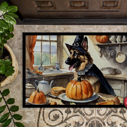 German Shepherd Fall Kitchen Pumpkins Doormat