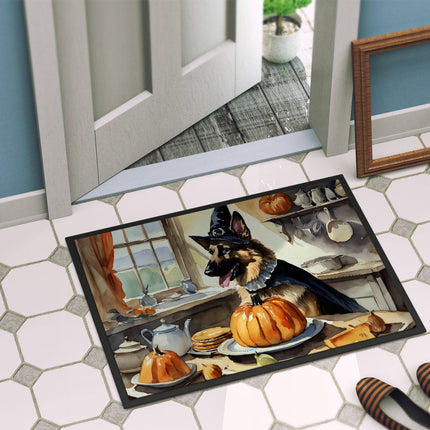 German Shepherd Fall Kitchen Pumpkins Doormat