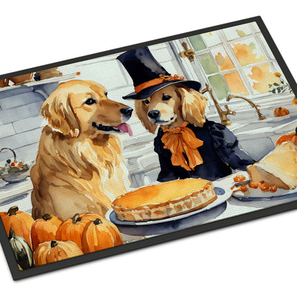 Golden Retriever Fall Kitchen Pumpkins Doormat