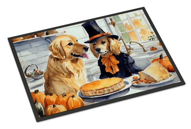 Golden Retriever Fall Kitchen Pumpkins Doormat