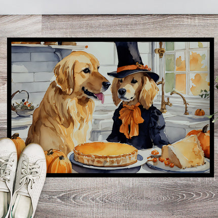 Golden Retriever Fall Kitchen Pumpkins Doormat
