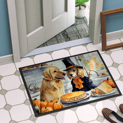 Golden Retriever Fall Kitchen Pumpkins Doormat
