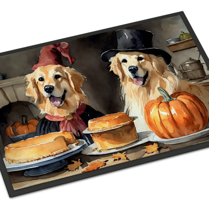 Golden Retriever Fall Kitchen Pumpkins Doormat