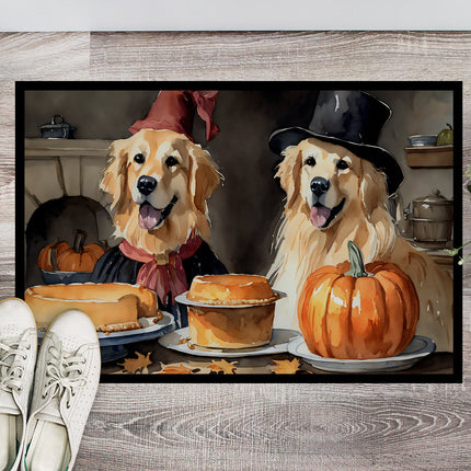 Golden Retriever Fall Kitchen Pumpkins Doormat