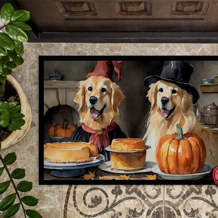 Golden Retriever Fall Kitchen Pumpkins Doormat