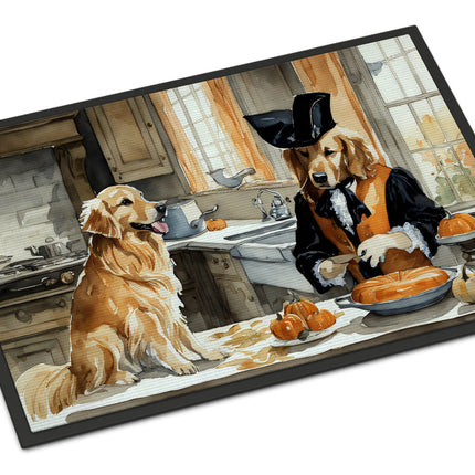 Golden Retriever Fall Kitchen Pumpkins Doormat