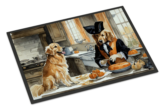 Golden Retriever Fall Kitchen Pumpkins Doormat