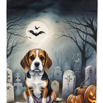 Beagle Spooky Halloween House Flag