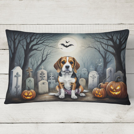 Beagle Spooky Halloween Throw Pillow