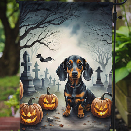 Dachshund Spooky Halloween Garden Flag