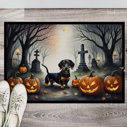 Dachshund Spooky Halloween Doormat