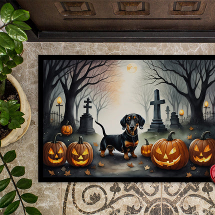 Dachshund Spooky Halloween Doormat