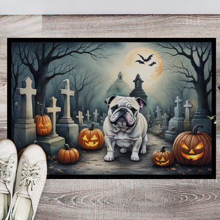 English Bulldog Spooky Halloween Doormat