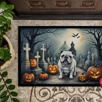 English Bulldog Spooky Halloween Doormat