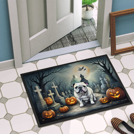 English Bulldog Spooky Halloween Doormat