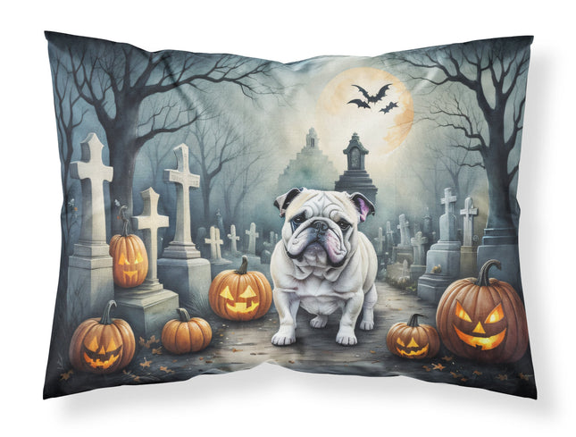 English Bulldog Spooky Halloween Standard Pillowcase