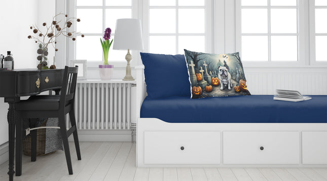 English Bulldog Spooky Halloween Standard Pillowcase