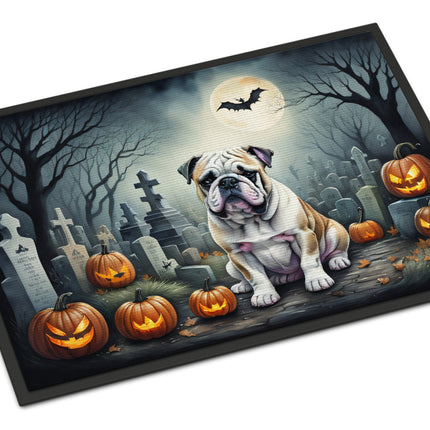 English Bulldog Spooky Halloween Doormat