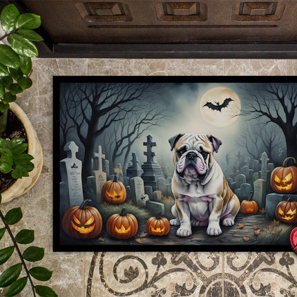 English Bulldog Spooky Halloween Doormat