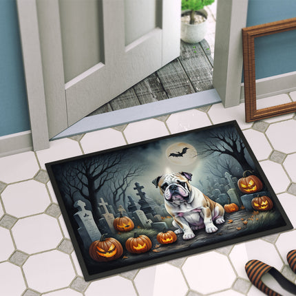 English Bulldog Spooky Halloween Doormat