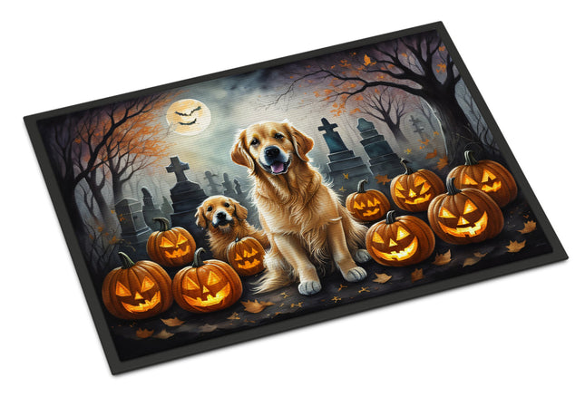 Golden Retriever Spooky Halloween Doormat
