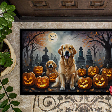 Golden Retriever Spooky Halloween Doormat